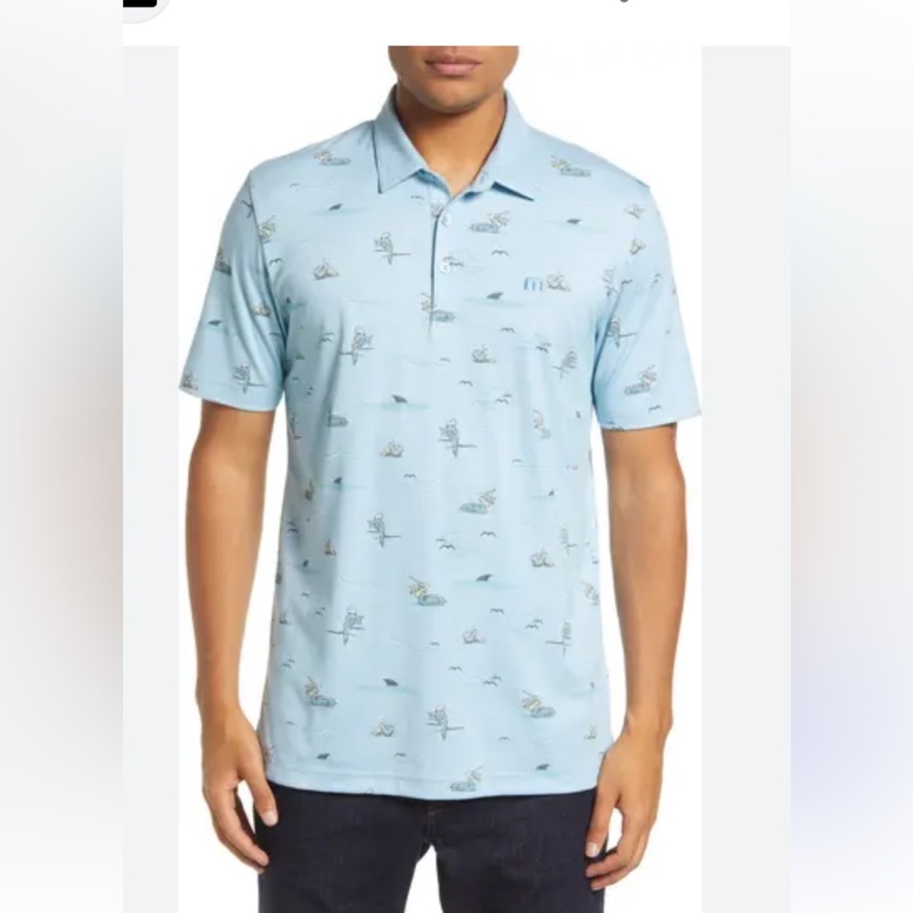 TRAVIS MATHEW “Going Rogue” mens size 2XL soft cotton golf polo